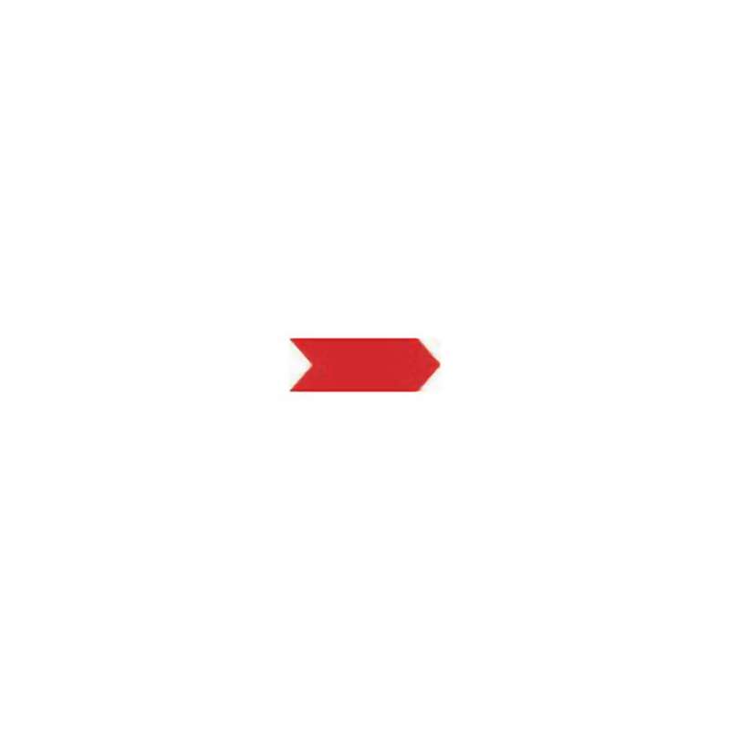 Inspection Arrows, Vinyl, 1/4"x3/8", 3" Core, 6.4 mil, Red, 1000/Roll